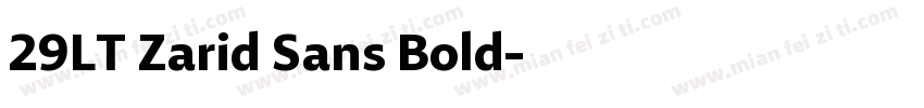 29LT Zarid Sans Bold字体转换